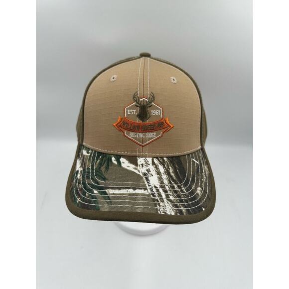 Willow Creek Inn Hunting Lodge Baseball Cap Hat - Adjustable - Tan Green - Picture 3 of 3